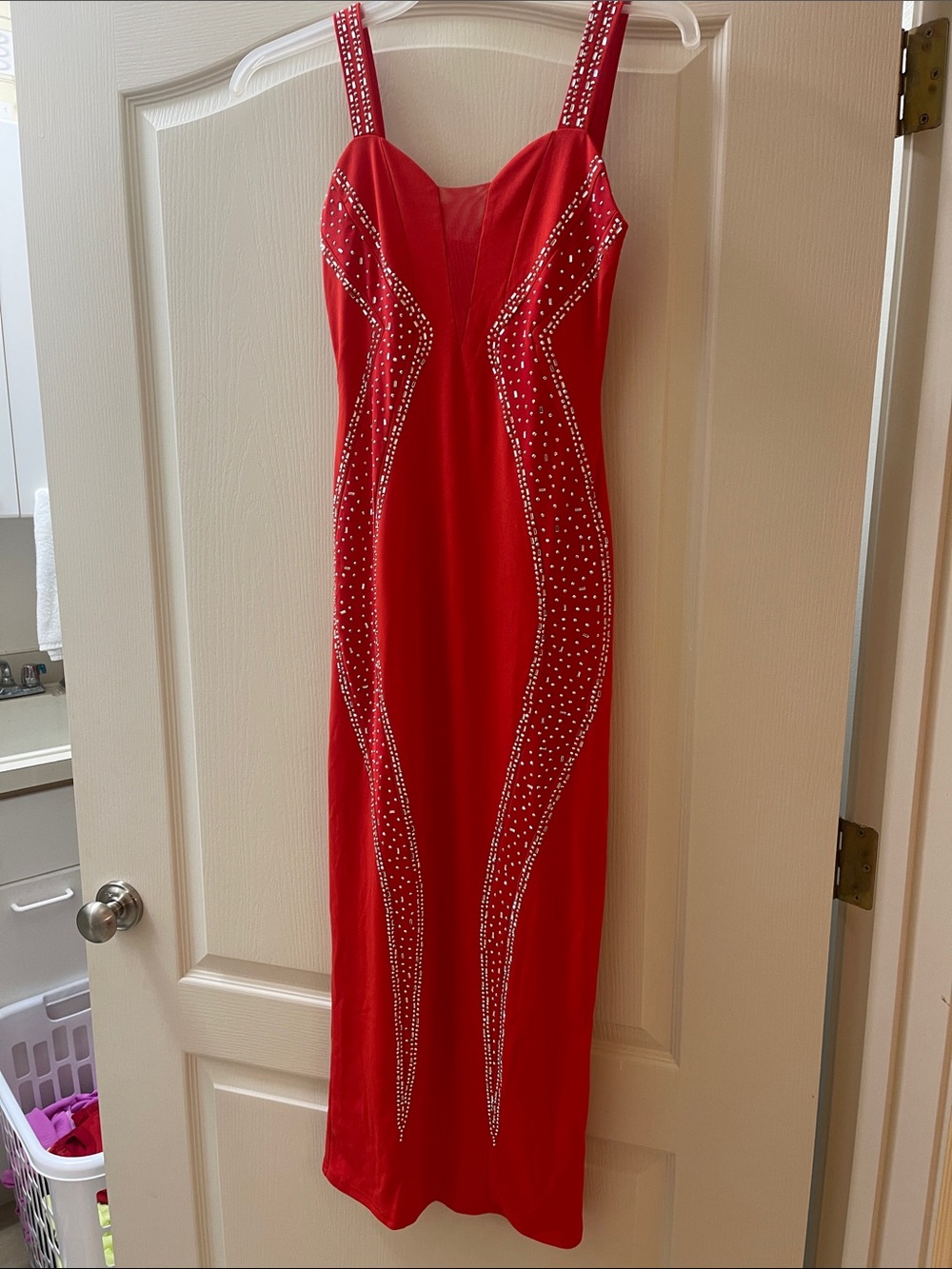 Red Embellished dress - Women Dresses